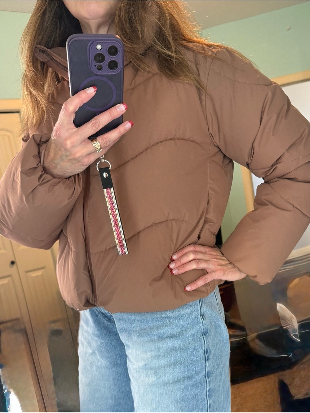 Vero Moda Brown Puffer Jacket - Picture 7 of 7
